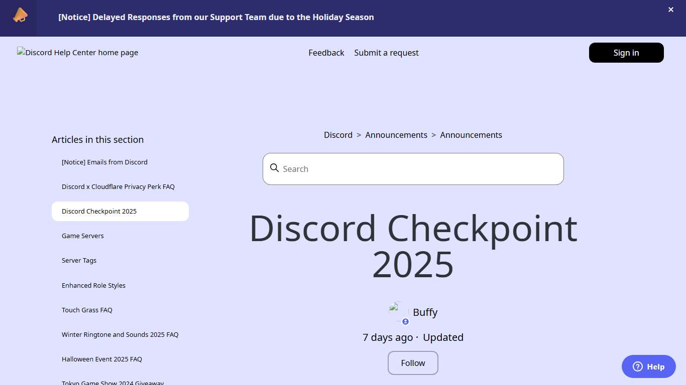 Discord Checkpoint 2025 – Discord
