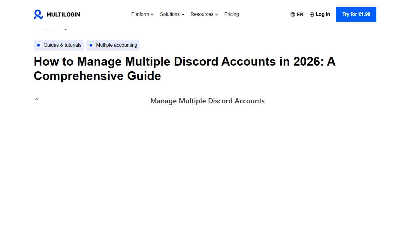 How to Manage Multiple Discord Accounts in 2026